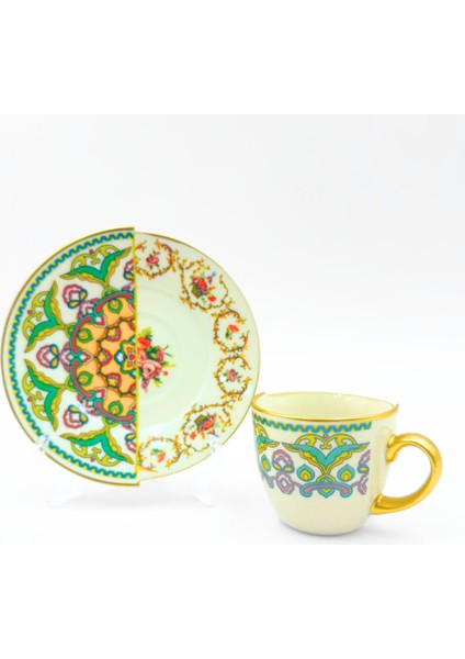Iki Desenli Verde 6’lı Kahve Takımı fiyatları