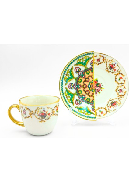 Iki Desenli Verde 6’lı Kahve Takımı modelleri