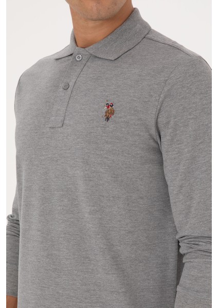 Erkek Gri Melanj Sweatshirt 50313772-VR086