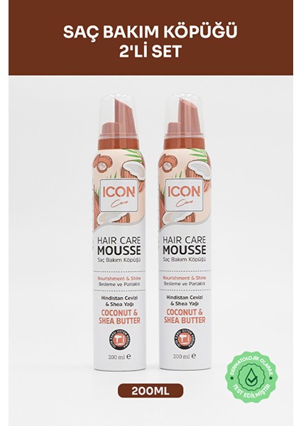 Icon Care Saç Bakım Köpüğü Coconut & Shea Butter 2'li Set fiyatları