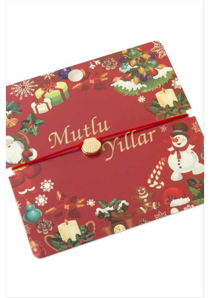 Msa-Shop Istiridye Mutlu Yıllar Bilekliği-Kırmızı modelleri
