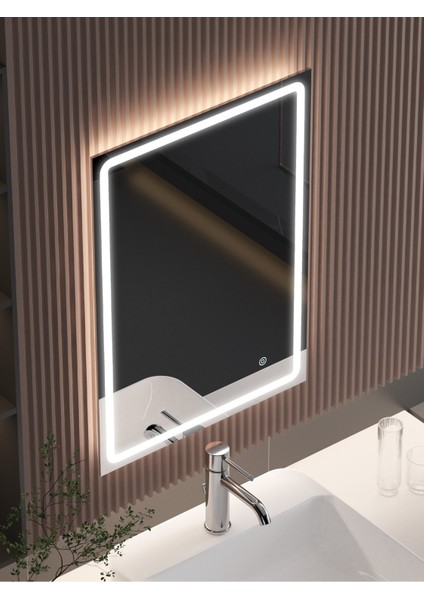 - Nil LED Aydınlatmalı Ayna - Tri-Color + Dimmer + Defogger