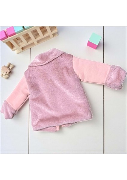 Kürk Detaylı Kız Bebek Mont - Pembe - 9 Ay Pembe modelleri