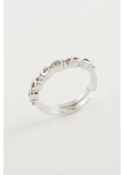 Msa-Shop Yıldız Taşlı Yüzük-Gümüş Rengi fiyatları