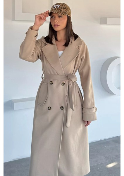 Kadın Kruvaze Yaka Kaşe Kaban P-00013930 modelleri