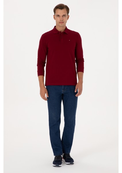 Erkek Bordo Sweatshirt 50315941-VR014 fırsatları