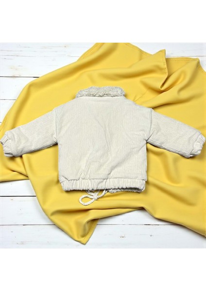 Peluşlu Kadife Mont - Bej - 9 Ay Bej modelleri