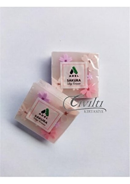 Sakura Desenli Silgi 36 Adet Şık Tasarım ve Dayanıklı Kullanım İçin fiyatları