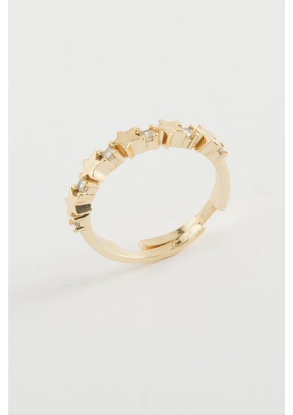 Msa-Shop Yıldız Taşlı Yüzük-Sarı fiyatları