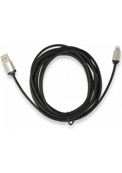 USB To Lightning 3m Kablo - Siyah