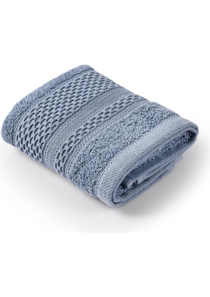 Softy - %100 Doğal Pamuklu Misafir Banyo / Mutfak Havlusu - 30X50 cm Mavi