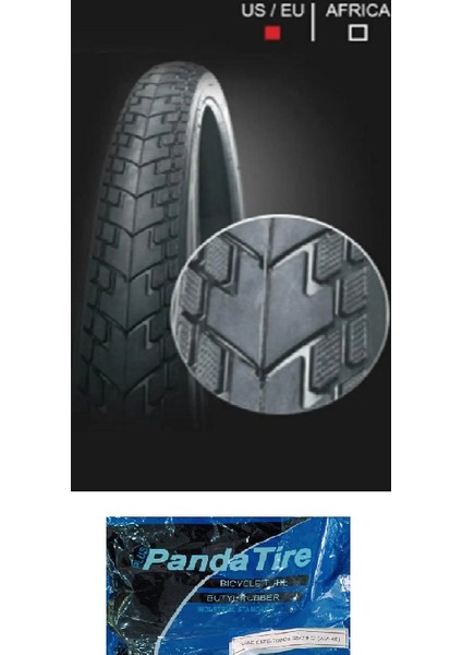 28/29 Jant 28X1.75 29X1.75 (700X45) (47-622) 1 mm Zırhlı 1081 Bisiklet Dış Lastiği + Plus Panda Iç Lastik Seti