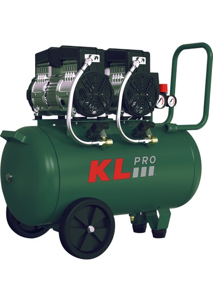 Klpro KLK50S2H 8 Bar 50 Litre 4hp Sessiz ve Yağsız Hava Kompresörü
