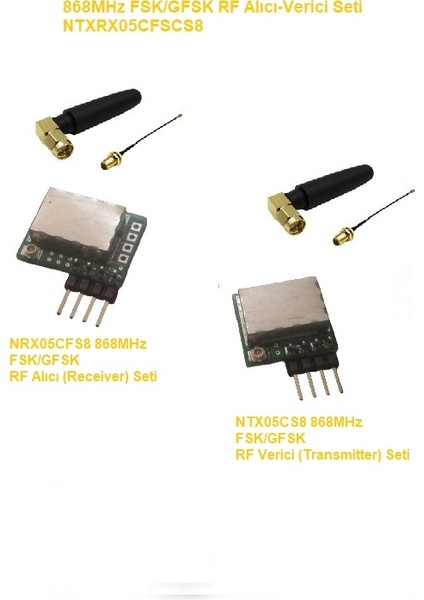 868MHZ Fsk/gfsk Rf Alıcı Verici Seti (NTXRX05CFSCS8)