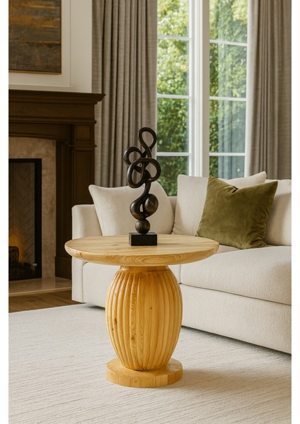 Verona Ahşap Orta Sehpa Naturel Renk Mantar Sehpa modelleri