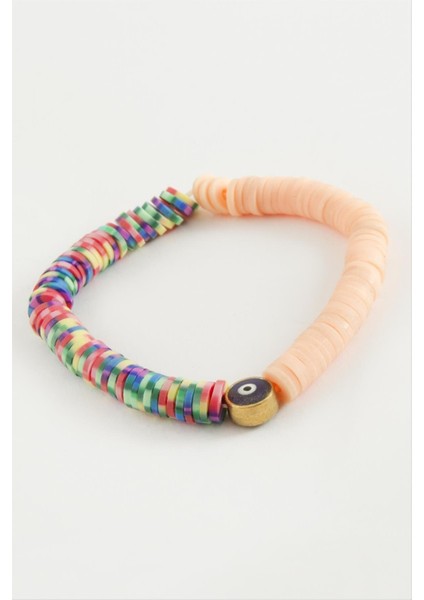 Msa-Shop Nazar Fimo Boncuk Bileklik-Renkli fiyatları
