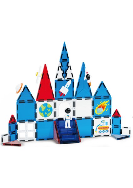 Manyetilk Tiles Uzay Seti 39 Parça Manyetik Yapı Magnetic Bloklar fiyatları