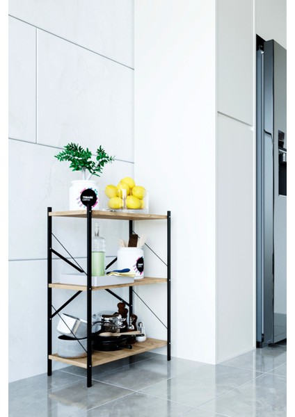 Metal Mutfak Rafı Malzeme Dolabı 3 Raflı Mikrodalga Fırın Rafı Çok Amaçlı Dolap Raf fiyatları