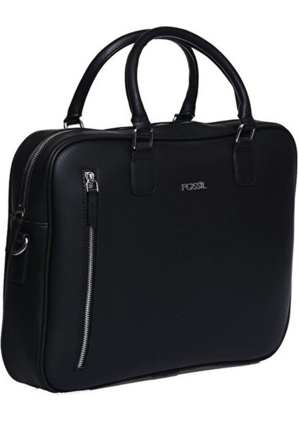 Unisex Vegan Deri Laptop Bölmeli 15,6 Inç Dik Fermuarlı Evrak Çantası fiyatları