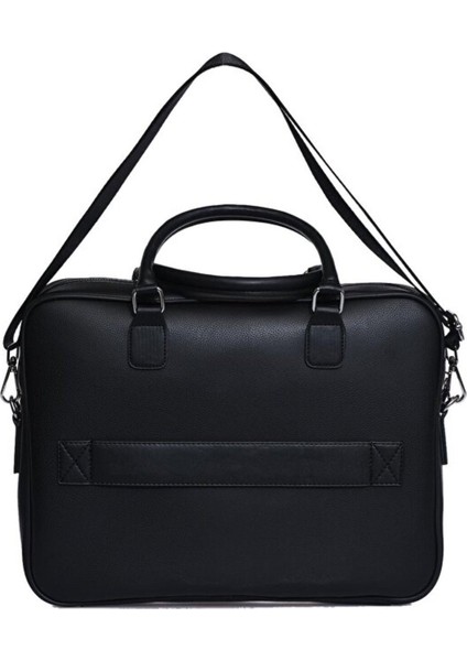 Unisex Vegan Deri Laptop Bölmeli 15,6 Inç Dik Fermuarlı Evrak Çantası modelleri