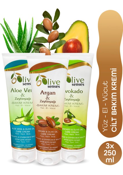 3'lü Karışık Vücut Bakım Kremi Seti