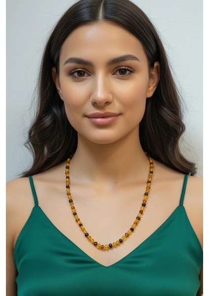 Hakiki Baltık Kehribarı Uzun Kolye 507