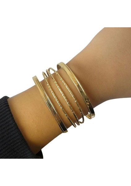 1182 Şerit Model Altın Renkli Bijuteri Bilezik fırsatları