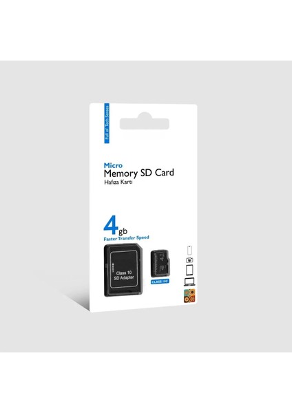 Sd Card Veri Depolama Sd Kart Kamera/ Pc / Tv / Telefon Uyumlu Hafıza Kartı Sd Adaptör Dahil