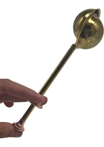 Gold Renkli Paslanmaz Çelik Pratik Çay Süzgeci modelleri