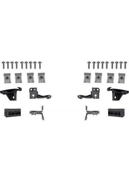 1paır Ön Far Braketi Onarım Montaj Kitleri Bmw 5 Serisi F10-2016 F07 F11 F18 63117343917 63117343918 (Yurt Dışından)