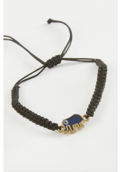 Msa-Shop Fil Makrome Örgülü Bileklik-Siyah fiyatları