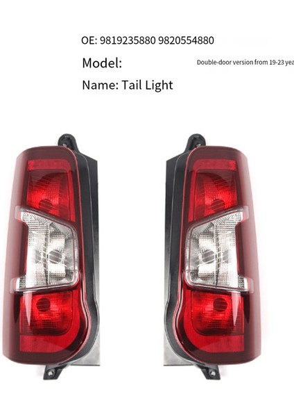 9819235880 Araba Sol Tail Işık Arka Atlama Lambası Signl Peugeot Ortağı 2019-2023 (Yurt Dışından) modelleri