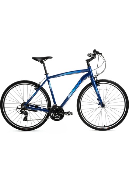 Guida 700C Trekking Bisikleti 46 cm Kadro – Lacivert / Mavi (3x7 Shimano Vites) 28 Jant