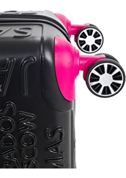 5167 Orta Boy Valiz 43x65x25 cm Kauçuk-Silikon Tekerlekler ile 3,4 Kg