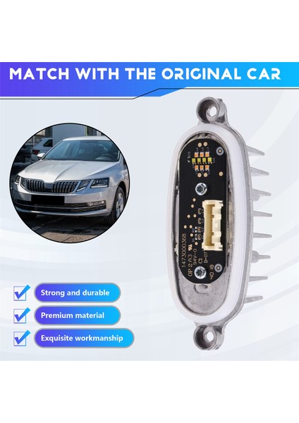 Ön Far LED Moule Moule 5E0941645 1473000368 Skoda Octavia Için 3 2012-2019 Gündüz Çalışma Işık Kaynağı (Yurt Dışından) indirimleri