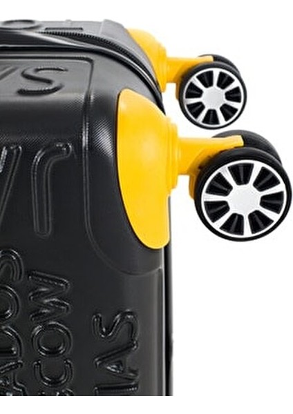 5167 Ekstra Dayanıklı Orta Boy Valiz Teleskopik Sap ve 360 Derece Döner Tekerlekler