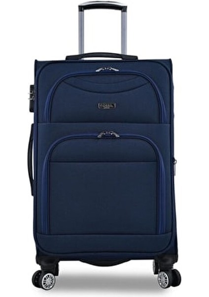 010 4 Tekerlekli 3 Lü Valiz Seti Lacivert