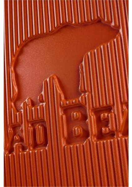 Orta Boy Teleskopik Saplı Turuncu Valiz ABS Malzeme Şifreli Kilitli