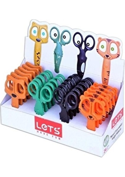 ARTENİNO Sevimli Hayvanlar Plastik Öğrenci Makası 1 Adet Renkli ve Eğlenceli Tasarım fiyatları