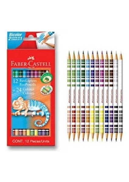 24 Renk Bicolor Boya Kalemi Seti 12 Parça Dayanıklı ve Yumuşak Uçlu fiyatları