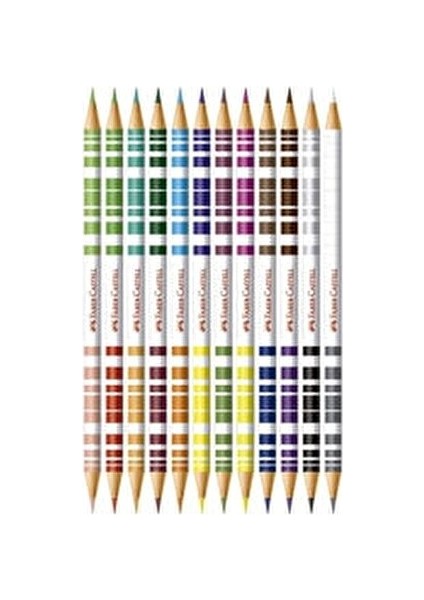 24 Renk Bicolor Boya Kalemi Seti 12 Parça Dayanıklı ve Yumuşak Uçlu fırsatları