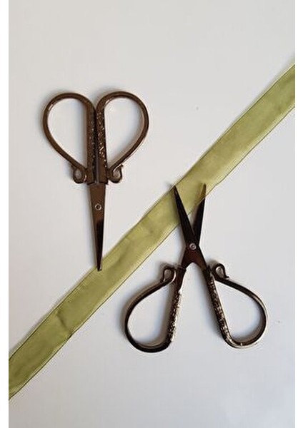 Nişan Makası Bronz Renk 13x7 cm Özel Günler İçin Kullanıma Uygun fırsatları