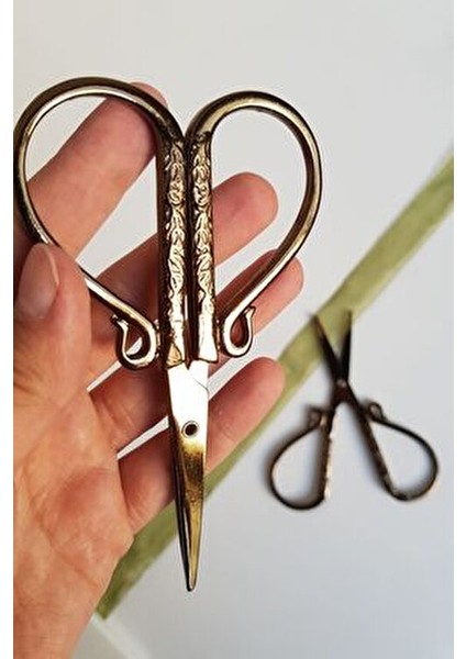 Nişan Makası Bronz Renk 13x7 cm Özel Günler İçin Kullanıma Uygun indirimleri