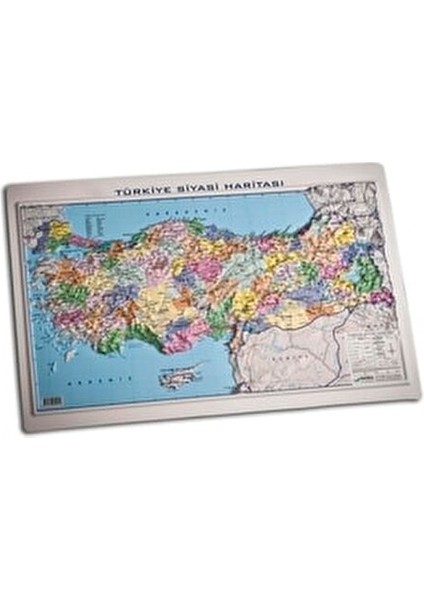 Kabartma Türkiye Siyasi Haritası 35 x 50 cm Renkli Detaylarla fiyatları