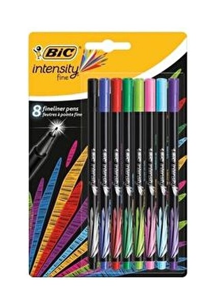 Intensity Fine Liner Keçe Uçlu Kalem 8'li Renkli Set 0.4 mm İnce Uçlu fiyatları