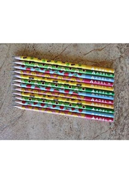 12 Li Kurşun Kalem Seti 2B Renkli ve Eğlenceli Tasarımlar ile Yazım İçin indirimleri