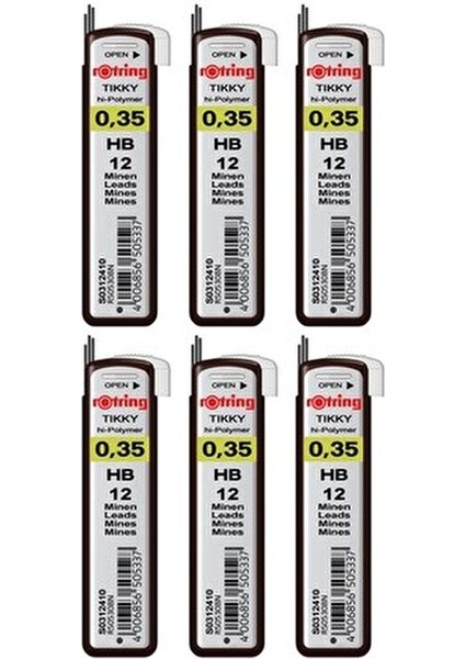 Kalem Uçları 0.3 mm HB 6'lı Paket Yüksek Performanslı Yazım İçin fiyatları
