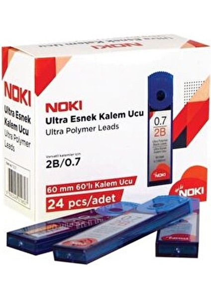 2B Kalem Uçları 0,7 mm Siyah 24 Tüp 60 Adet Uç ile Her Yaş Aralığına Uygun fiyatları