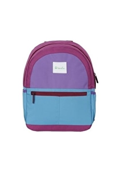 Anaokulu Çantası 31x26x13 cm 250 gr Mor ve Mavi Renkli
