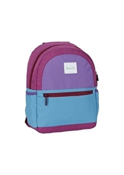 Anaokulu Çantası 31x26x13 cm 250 gr Mor ve Mavi Renkli